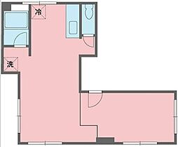 小田急小田原線 相武台前駅 徒歩10分の賃貸マンション 1階ワンルームの間取り