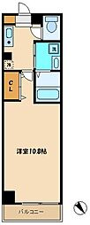 JR横浜線 町田駅 徒歩5分の賃貸マンション 5階1Kの間取り