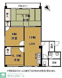 エミネンス妙蓮寺 3LDKの間取図画像