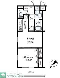 間取図画像 1LDK
