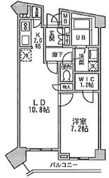 FINESTAGE新横浜 1LDKの間取図画像