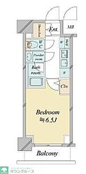 ドゥーエ新横浜 1Kの間取図画像