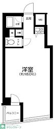 ベイステージ元町 ワンルームの間取図画像