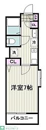 メゾン片倉 1Kの間取図画像