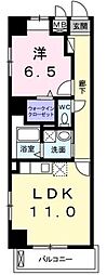 グランスイート新横浜2 1LDKの間取図画像