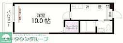 ハーミットクラブハウス西谷A棟 1Kの間取図画像