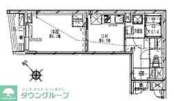 creal落合南長崎 1DKの間取図画像