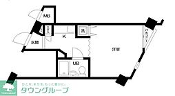 日神パレス北池袋 1Kの間取図画像