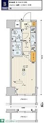 SKYCOURT板橋大山 1Kの間取図画像