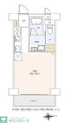 シャンボール文京 ワンルームの間取図画像