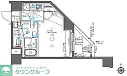 ベルグレード大山 1Kの間取図画像