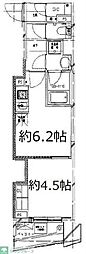 S-FORT中板橋 1DKの間取図画像