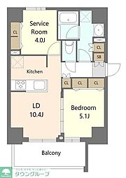 S-RESIDENCE板橋大山brim 8階1SLDKの間取り