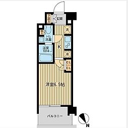 ＢＬＥＳＳ上池袋 4階1Kの間取り