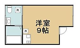 ＴＨＥ　ＴＥＮ 5階ワンルームの間取り