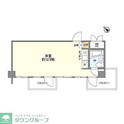 グランメール池袋 7階ワンルームの間取り