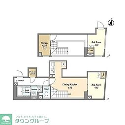 コンフォリア本駒込一丁目 地下1階2SDKの間取り