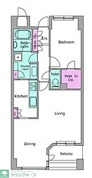 レジディアタワー上池袋（パーク棟） 8階1LDKの間取り