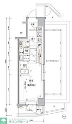 ECREDE上板橋 7階1Kの間取り