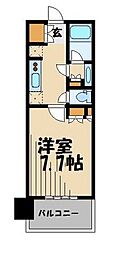 ルフォンプログレ滝野川 11階1Kの間取り
