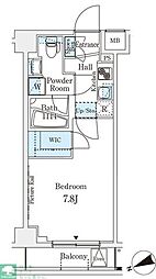JR山手線 田端駅 徒歩9分の賃貸マンション 5階1Kの間取り