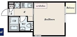 GRANPASEO白山 4階1LDKの間取り