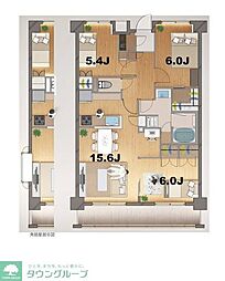 ステラメゾン田端 1階3LDKの間取り