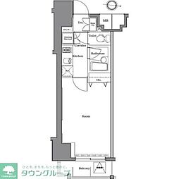 ＲＡＳＩＳ　大山‐山手通り 3階1Kの間取り