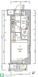 XEBECときわ台 6階1Kの間取り