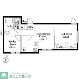 フォルスクラス駒込西ケ原 303 3階1SLDKの間取り