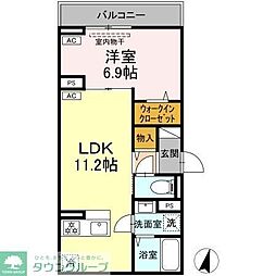 セレスティア小豆沢 3階1LDKの間取り