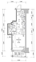 ＤＩＰＳ大山東町 5階1Kの間取り