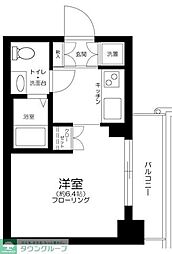 セントパレス池袋 2階1Kの間取り