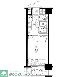 メインステージ巣鴨 12階1Kの間取り