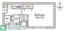 ＬｉｖｅＦｌａｔ巣鴨 1階1Kの間取り