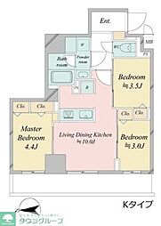 ドゥーエ王子神谷 3LDKの間取図画像