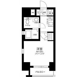 アクサス巣鴨Sta. 1Kの間取図画像