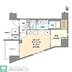 ルジェンテ板橋 1LDKの間取図画像