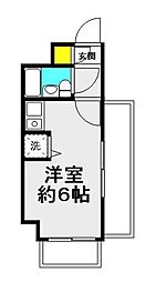 ライオンズマンション志村坂上第2 ワンルームの間取図画像