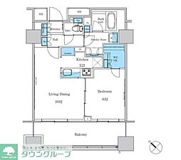 パークアクシス滝野川ラブリーズ 1LDKの間取図画像