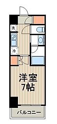 RESIDIA文京本郷3 1Kの間取図画像