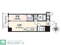 VISTA豊島 1LDKの間取図画像