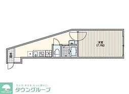 SOLASIAレジデンス上板橋 1Kの間取図画像