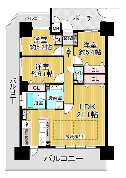 間取り：326000233205