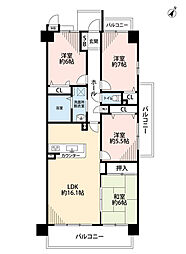アーサー春日パークヒルズ 4LDKの間取図画像