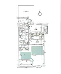 ザ・京都レジデンス岡崎神宮 2LDKの間取図画像