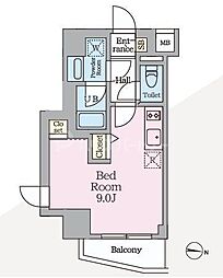 HY’s MINOWA II 3階ワンルームの間取り