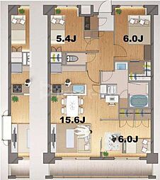 ステラメゾン田端 1階3LDKの間取り