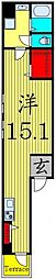 Ambition東尾久 1階ワンルームの間取り