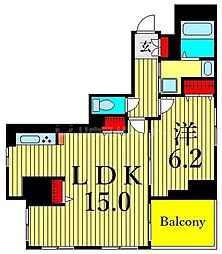 MEIN SCHLOSS三河島 8階1LDKの間取り